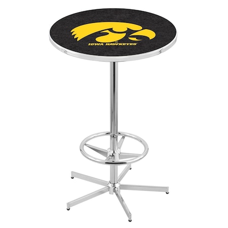 Holland Bar Stool Co 42" Chrome Iowa Pub Table L216C4228IowaUn